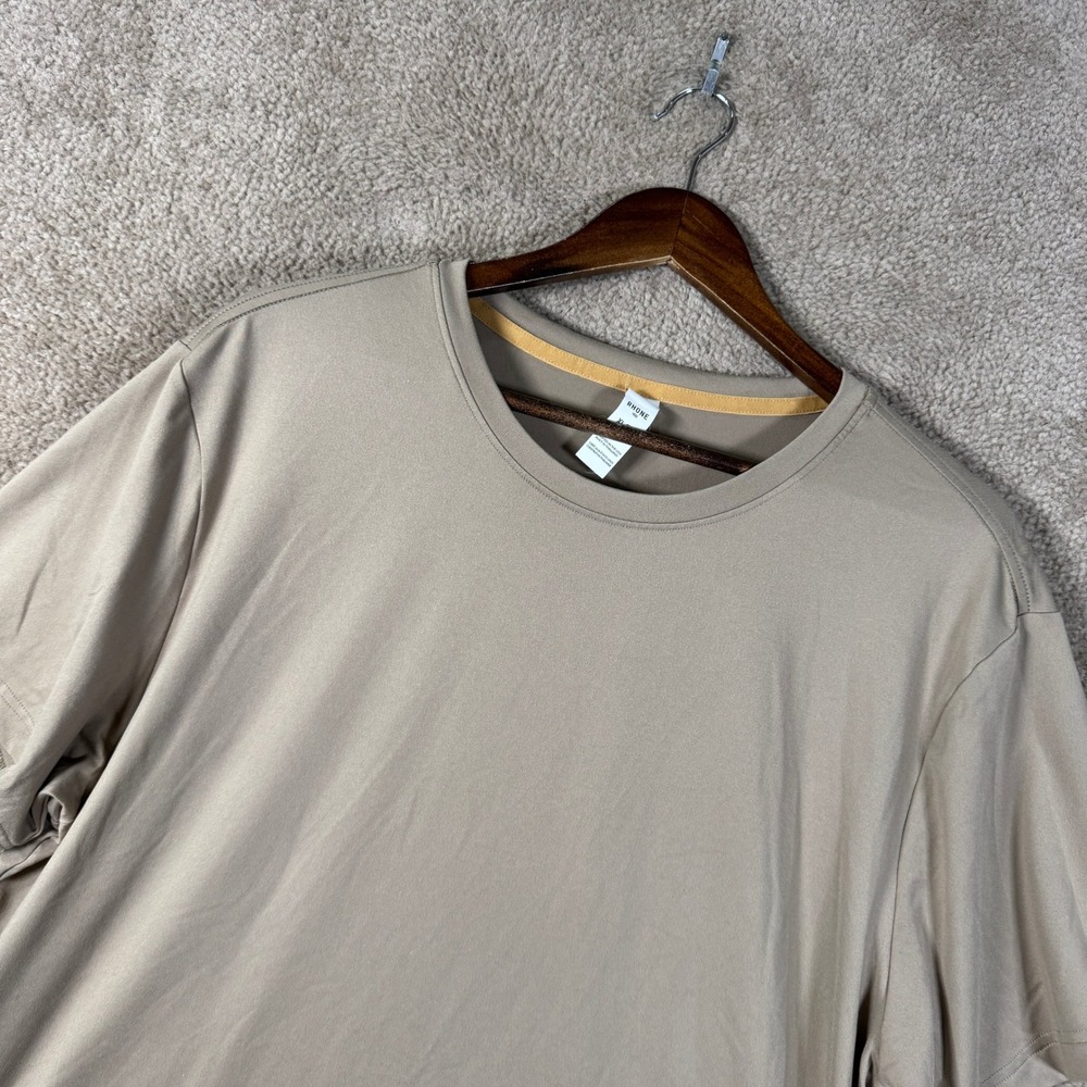 Rhone T-Shirt Mens XL Tan Short Sleeve Performance Crewneck 102799